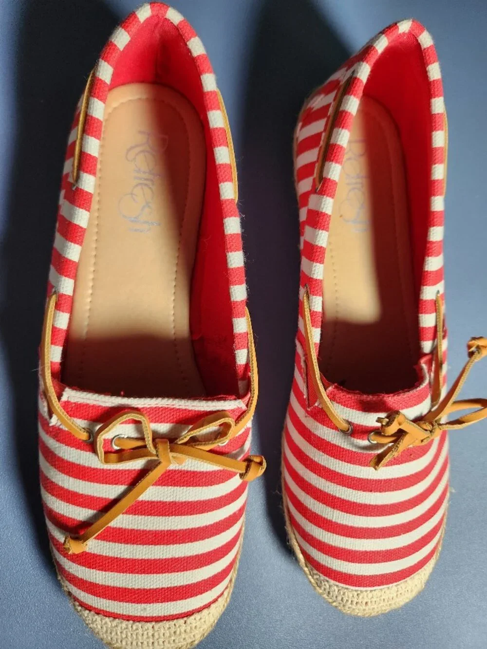 Red and White shoes